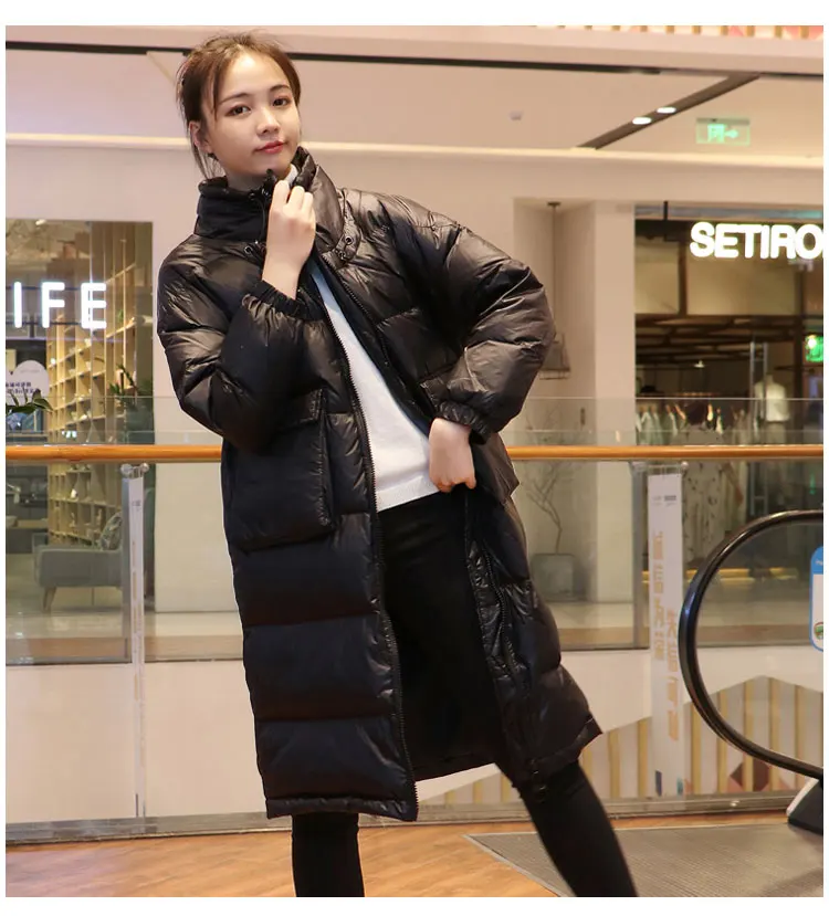 AYUNSUE зимнее пальто женское корейское негабаритное белое пуховое пальто женское пуховое пальто Длинная пуховая Куртка парка Casaco YY1329