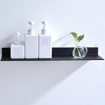

2 Pack Space Aluminum Black Bathroom Shelf Kitchen Ledge Shower Shelf Bathroom Accessories 40Cm Long
