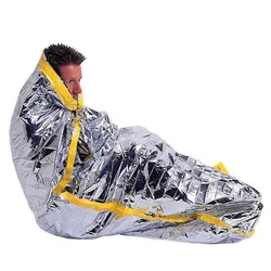 Couverture de secours d'urgence en argent 160x210cm, Kit de premiers soins thermiques, traitement à chaud, garde la feuille au sec, outil d'extérieur 