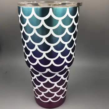 

40pcs 20oz 30oz Mermaid Tumbler Cups Triple Insulated Stainless Steel Double Wall Vacuum Insulated Mugs Travel Mug Beer Cups