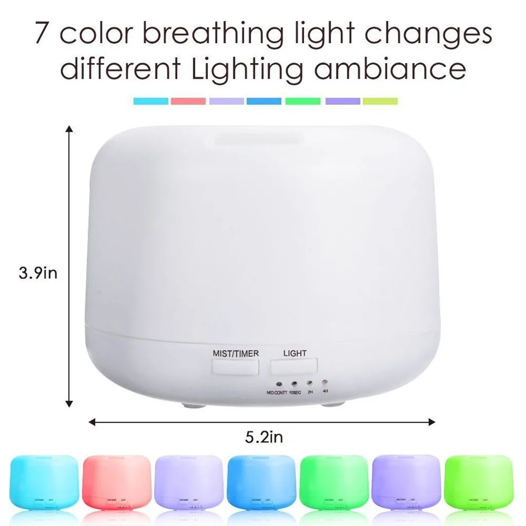 Увлажнители 300 мл диффузоры очиститель дистанционное управление 7 светодиодный Изменение цвета с пультом дистанционного управления Европейская стандартная вилка влажный воздух 103