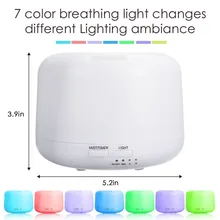 Увлажнители 300 мл диффузоры очиститель дистанционное управление 7 светодиодный Изменение цвета с пультом дистанционного управления Европейская стандартная вилка влажный воздух 103