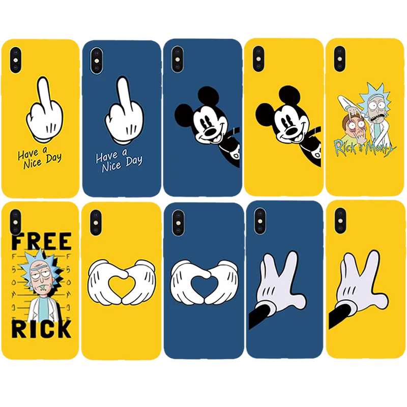 

Case For iPhone 8 8plus 7 7 Plus Cases Cartoon Phone Case For iphone 6 s 6s 5S SE X XR XS 10 Max Cases Cover Coque Funda Bag