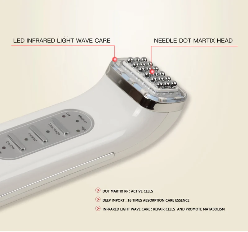 RF машина для красоты, точечная матрица, RF, Дальняя инфракрасная волновая терапия, машина для подтяжки кожи, машина для ухода за кожей лица