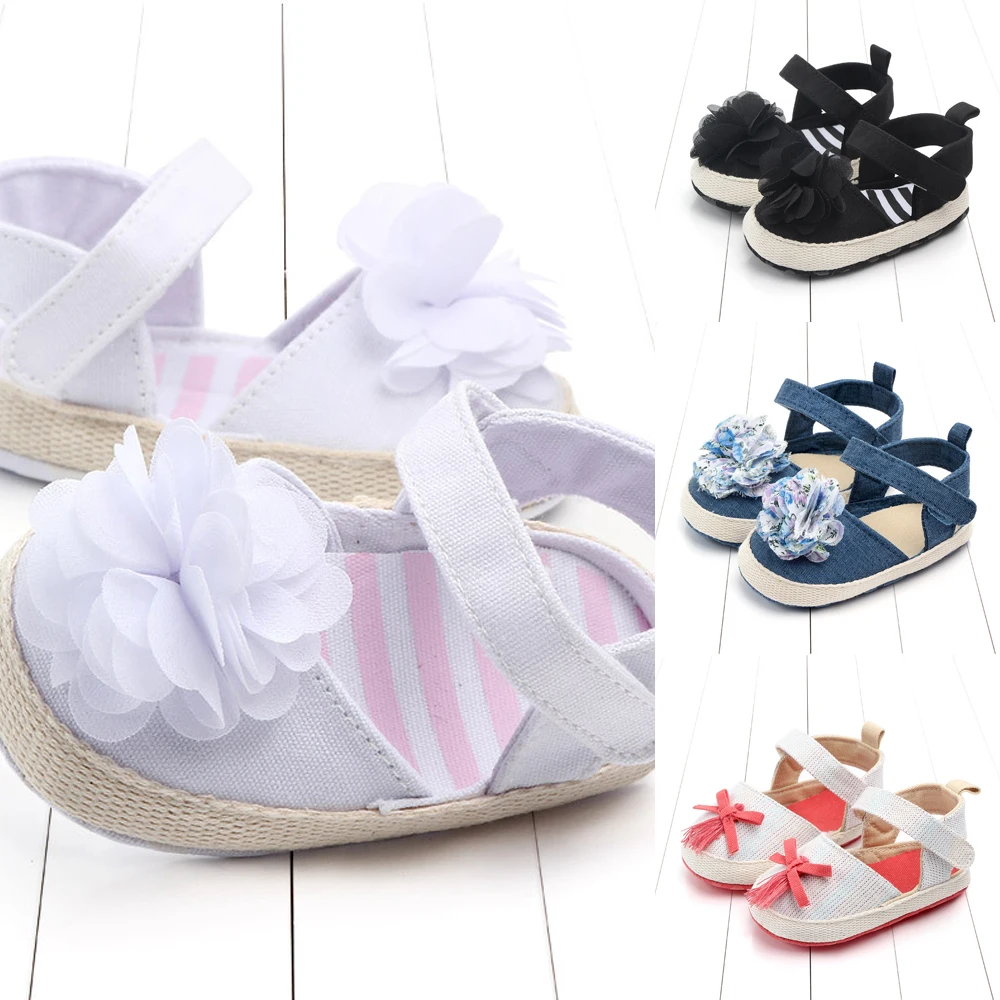 Модная обувь Neugeborenes kind syauglingsbaby-myadchen-nette Blumen-Sandale-Sommerkrippe-Schuhe; Летняя детская обувь