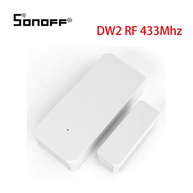 Интеллектуальный выключатель света SONOFF Беспроводной двери окна Сенсор DW2 RF 433 МГц