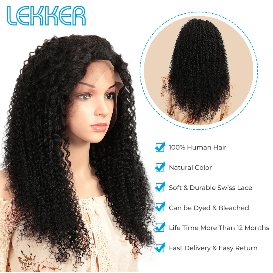 Lekker афро парик из бразильских курчавых, Волосы remy Синтетические волосы на кружеве человеческих волос парики короткие Боб 13X4 кружево парики длинные боб вьющиеся человеческие волосы Extenstions