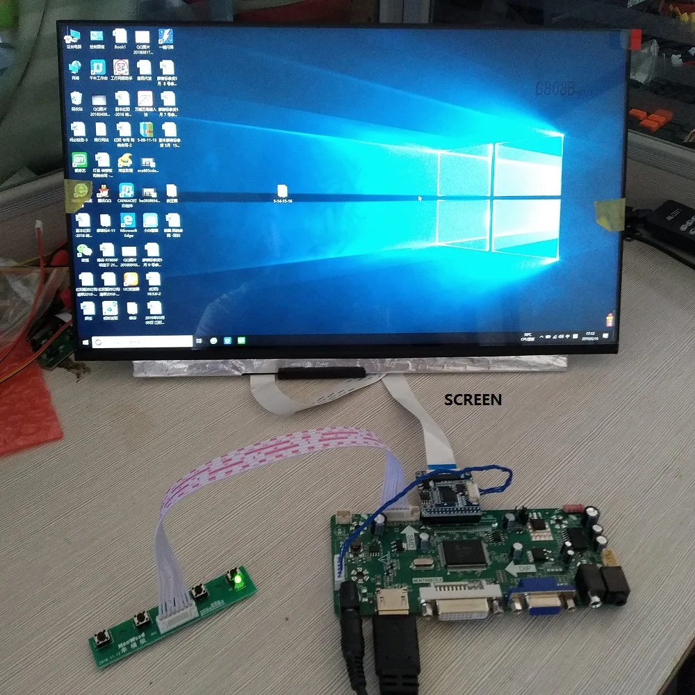 Комплект 15 6 дюймов VGA Аудио IPS B156XTK01.0 1366 × 768 ЖК-дисплей светодиодный Панель + М. NT68676