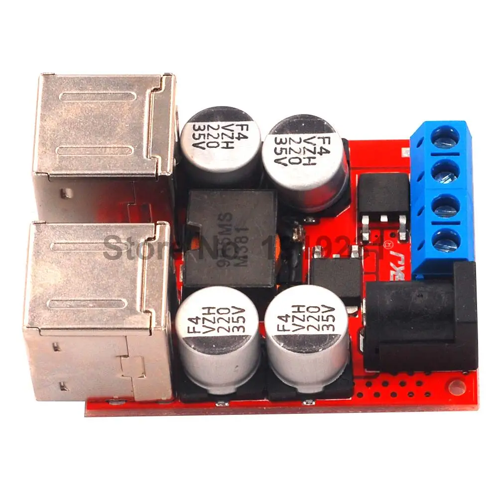DC-DC 9V12V24V до 5V 8A Питание понижающий модуль 4USB Автомобильный держатель для телефона на Зарядное устройство Поддержка Быстрая зарядка