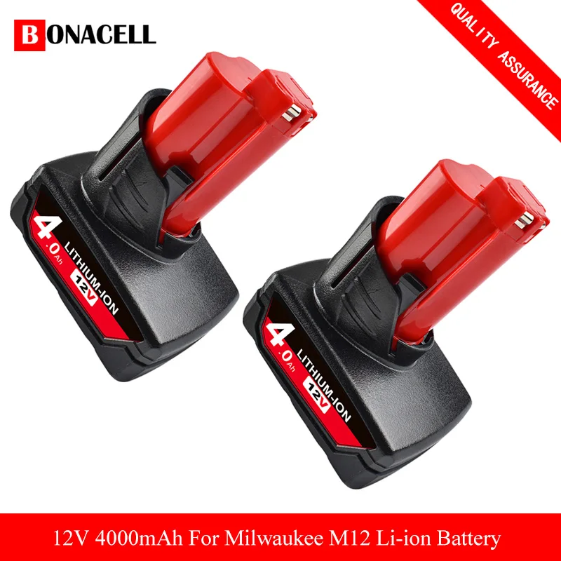 12V 6.0Ah литий ионный Батарея Совместимость с Милуоки M12 XC 48 11 2420 2450 2460 2411