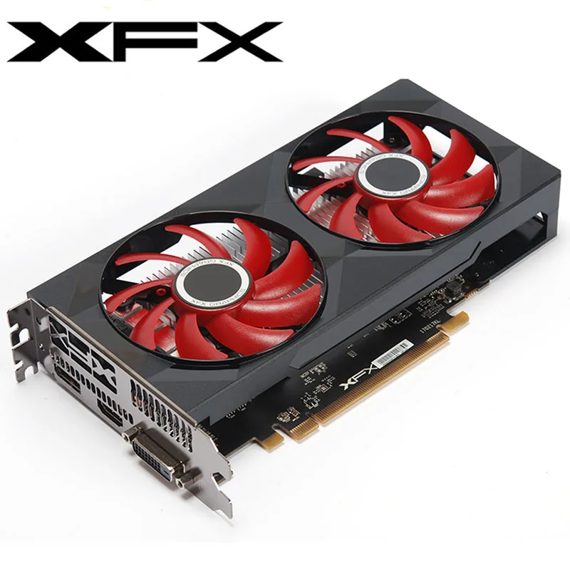 XFX видеокарта RX 560 4 Гб 128 бит GDDR5 видеокарты для AMD RX 500 серии VGA карты RX560 DisplayPort HDMI DVI б/у