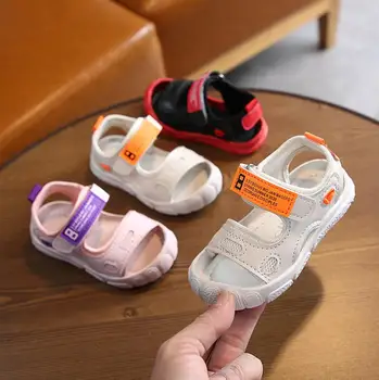 

2020 Summer Children Boys Sandals Girls Fashion Sports Leather Beach Shoes Comfortable Soft Breathable Anti-slip Kids Sandals