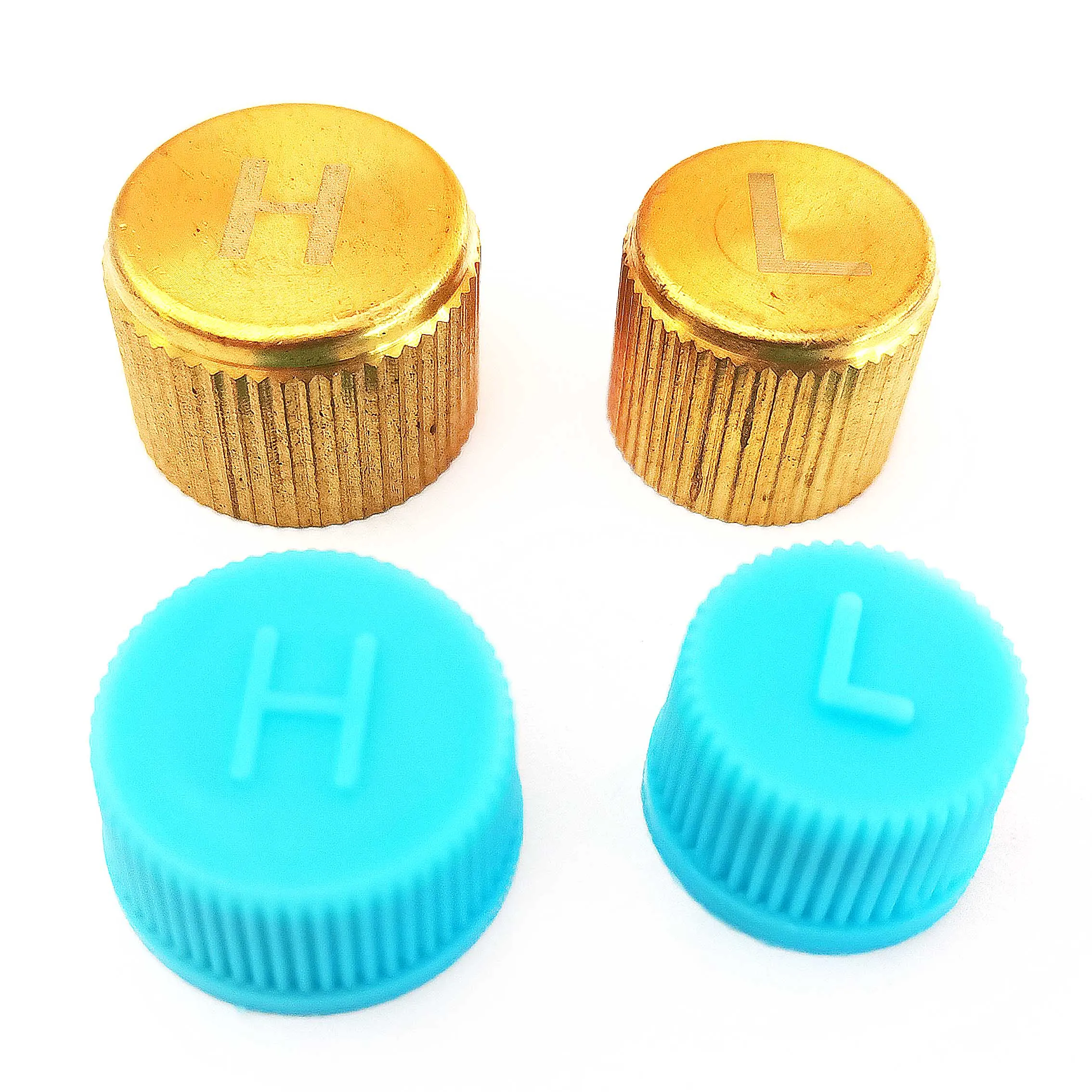 4PCSCopperAutomobileAirConditionerR134AValveCoreCover