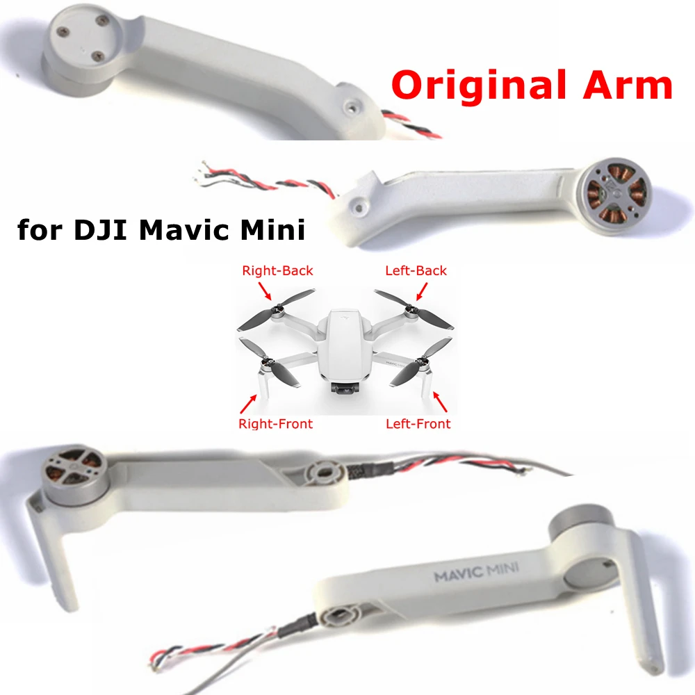 Оригинальные новые запасные части для ремонта DJI Mavic Mini Motor Arm аксессуары
