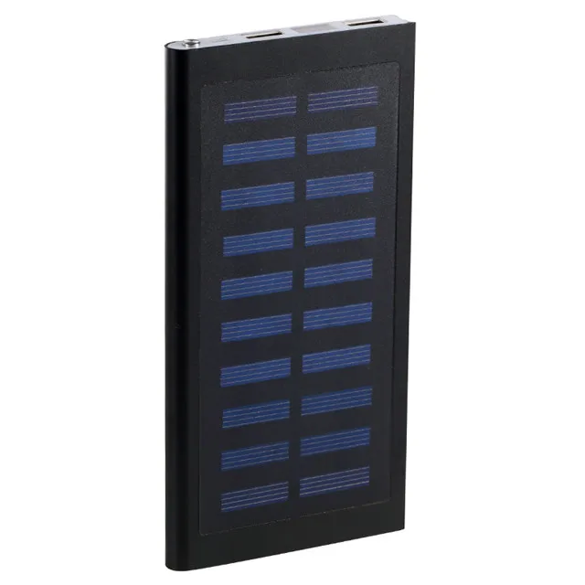 Solar Power Bank 30000mah 2 USB External Battery LED Portable Powerbank Mobile Phone Solar Charger for smart phone wireless charging power bank Power Bank