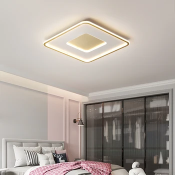 

Master bedroom lamp simple modern round led living room lamp ultra-thin creative study Nordic light luxury room Ceiling light