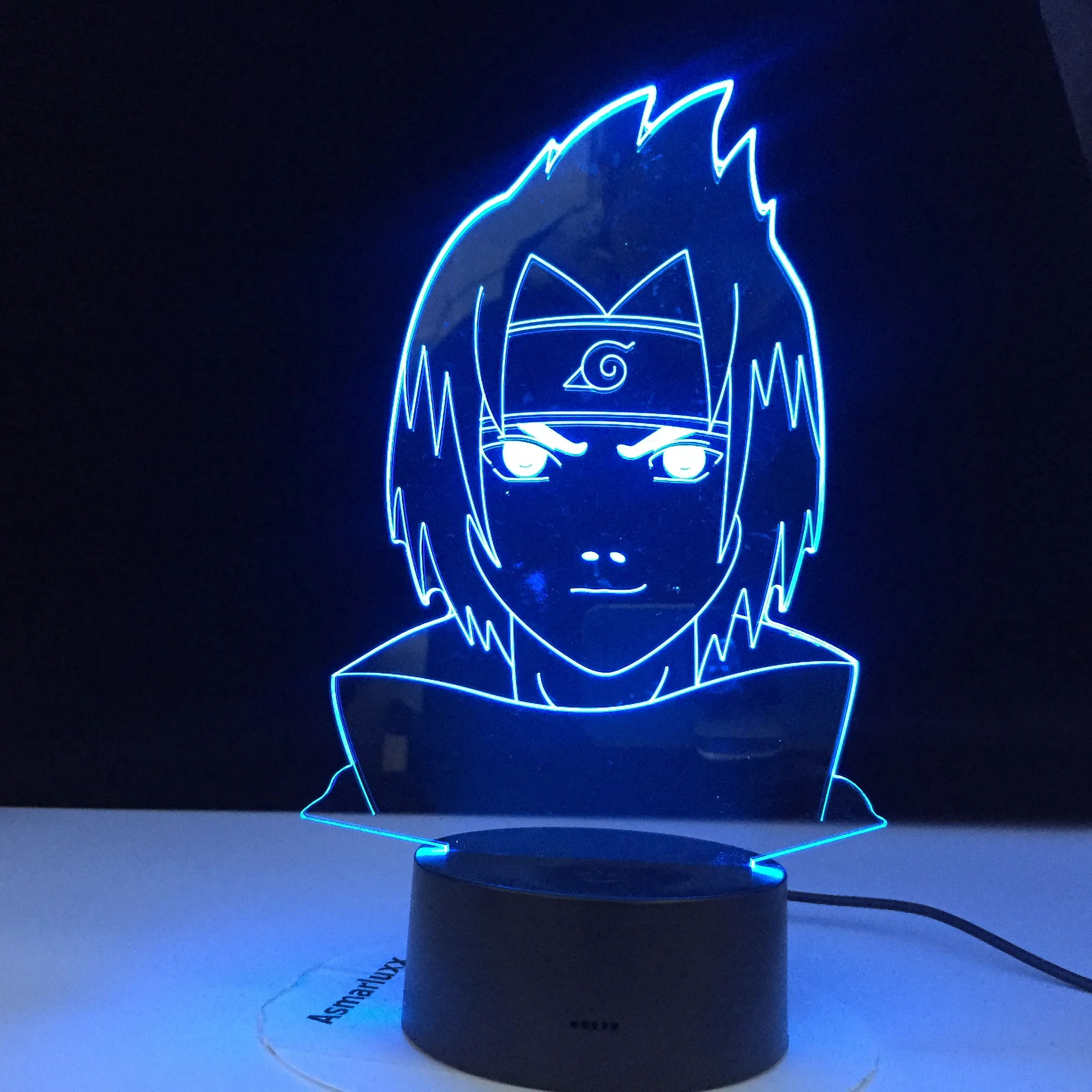 Uchiha дизайн лица детский Ночной светильник светодиодный сенсорный датчик Usb