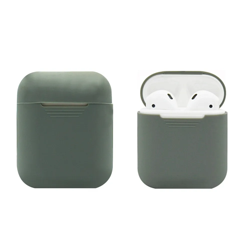 Силиконовый чехол для Air pods, беспроводная зарядная коробка для наушников, защитный чехол для Apple Airpods, чехол для Airpods, аксессуары