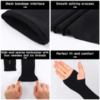 1 Pair Cycling Arm Sleeves Sun UV Protection Long Fingerless Gloves Running Fishing Ridding Golf Game Outdoor Sport Hand Warmers 2