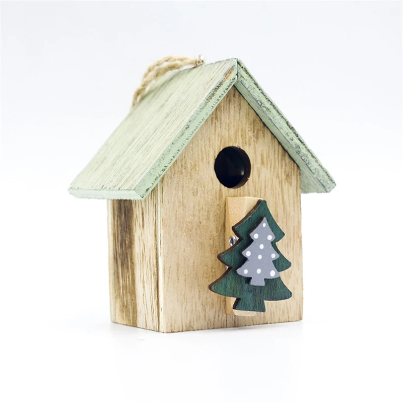 Home-Tree Рождественские украшения для дома Новогоднее Рождественское дерево Ангела домашний кулон Декор рождественское Рождество елка украшение керст Декор - Цвет: Home-Tree