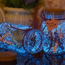 10 г светящийся песок светится в темноте вечерние DIY яркая краска звезда Желая бутылка флуоресцентные частицы флуоресцентные игрушки для детей