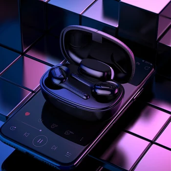 

TWS Wireless Earbuds Bluetooth 5.0 for iPhone Huawei Earphone LED-Display T9S Hands-Free Built in Stereo with Charging Box