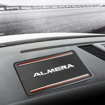 

19*12cm Car Non-Slip Mat Auto Silicone Interior Dashboard Phone Anti-Slip Storage Mat Pads for Nissan ALMERA Car styling