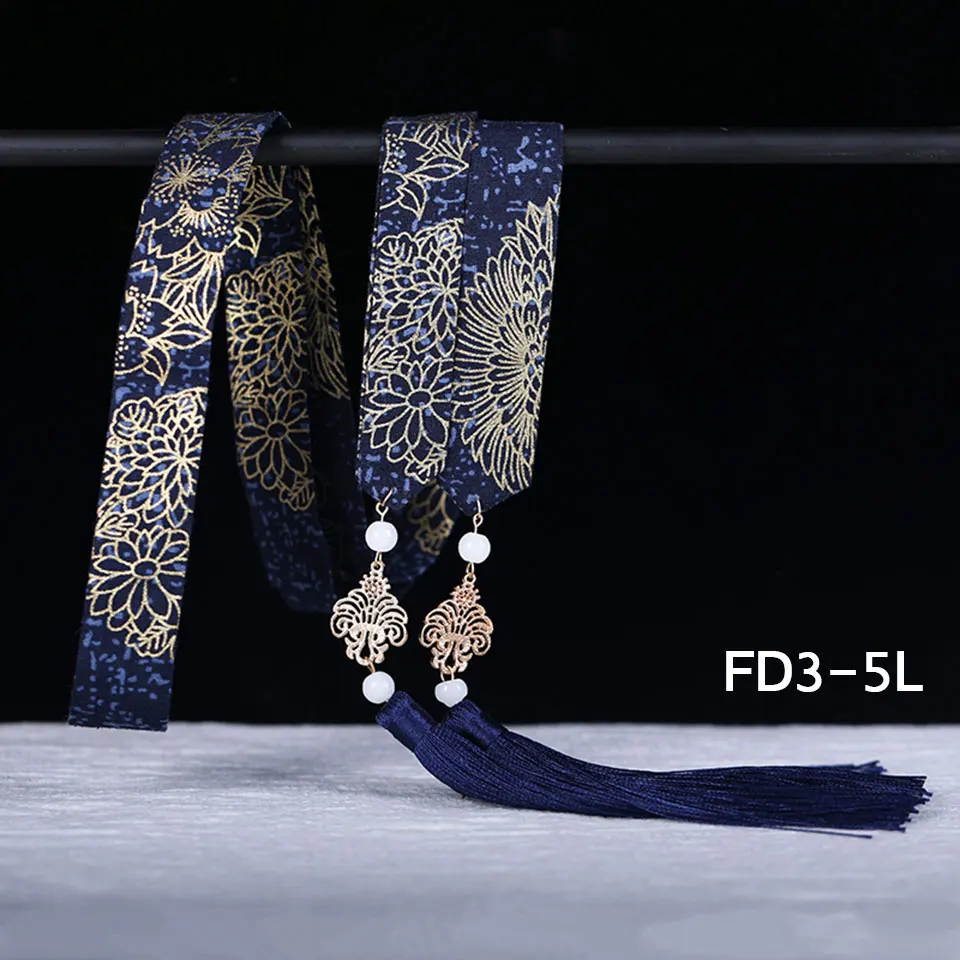 蓝色富贵花有流苏x