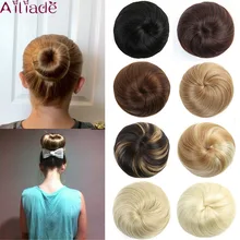 AILIADE синтетические волосы шиньон черный коричневый смешанный цвет волосы булочка Подушка Пончик-шиньон Резиновая лента для наращивания волос шиньоны для женщин