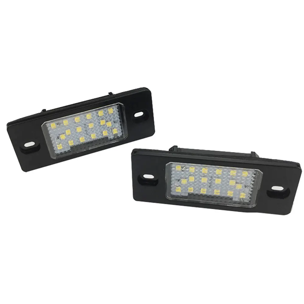 2 шт. 18SMD Автомобильный светодиодный светильник номерного знака для VW Tiguan Cayenne Touareg Golf 5 5D Passat(B5.5) 5D автомобильные аксессуары