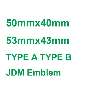 

10x New JDM Red Black Blue H logo Car Auto Steering Wheel badge Emblem Badge for civic fit jazz crz 53x43mm 50x40mm