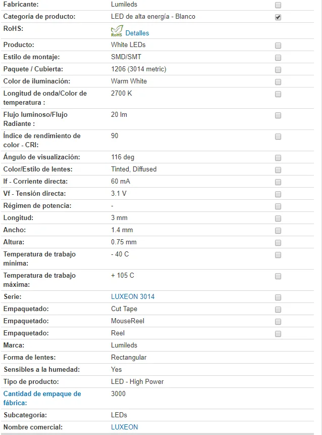 100 шт./лот PHI luxion 3014 L130-2790001400001 светодиодный светильник с бусинами, теплый белый, 2700K