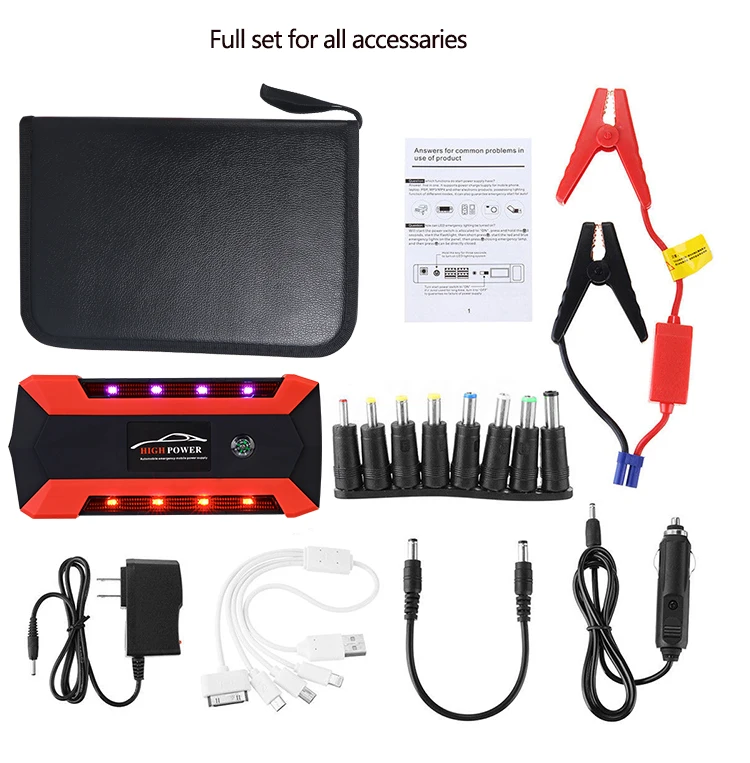 600A 82800mAH Starting Device Power Bank Jump Starter Car Battery Booster Emergency tool 12v Multifunction Battery Booster