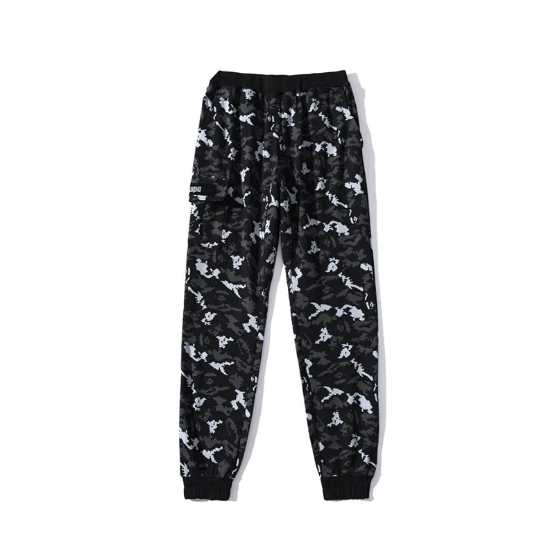 BAPE autumn and winter pure cotton men and women couple trousers 1