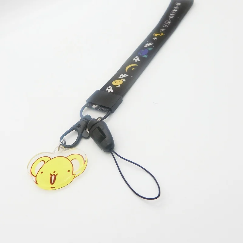 Аниме милый телефон шарм мультфильм ремешок для запястья для ключей ID карты ТРЕНАЖЕРНЫЙ зал USB держатель Бейджа DIY повесить веревку Лариат ремешки брелок