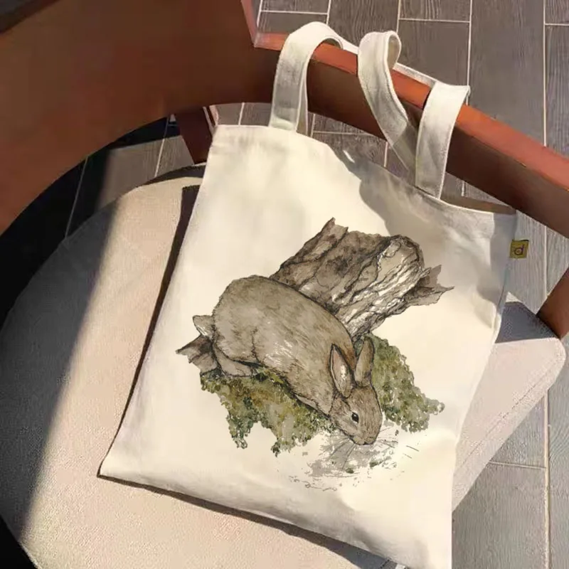 Shopper-Bag Canvas-Bag Punk Japanese Anime Fashion Large-Capacity Harajuku Casual Cartoon