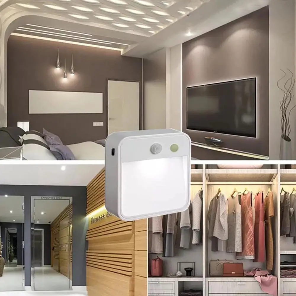 

LED Night PIR Infrared Motion Sensor Light Lamp For Kitchen