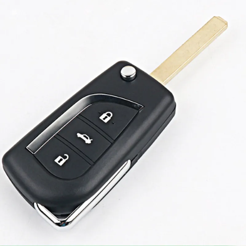 

DAKATU 2/3 Button Flip folding Remote key shell for TOYOTA Levin Camry Reiz Highlander Corolla Replacement car key shell