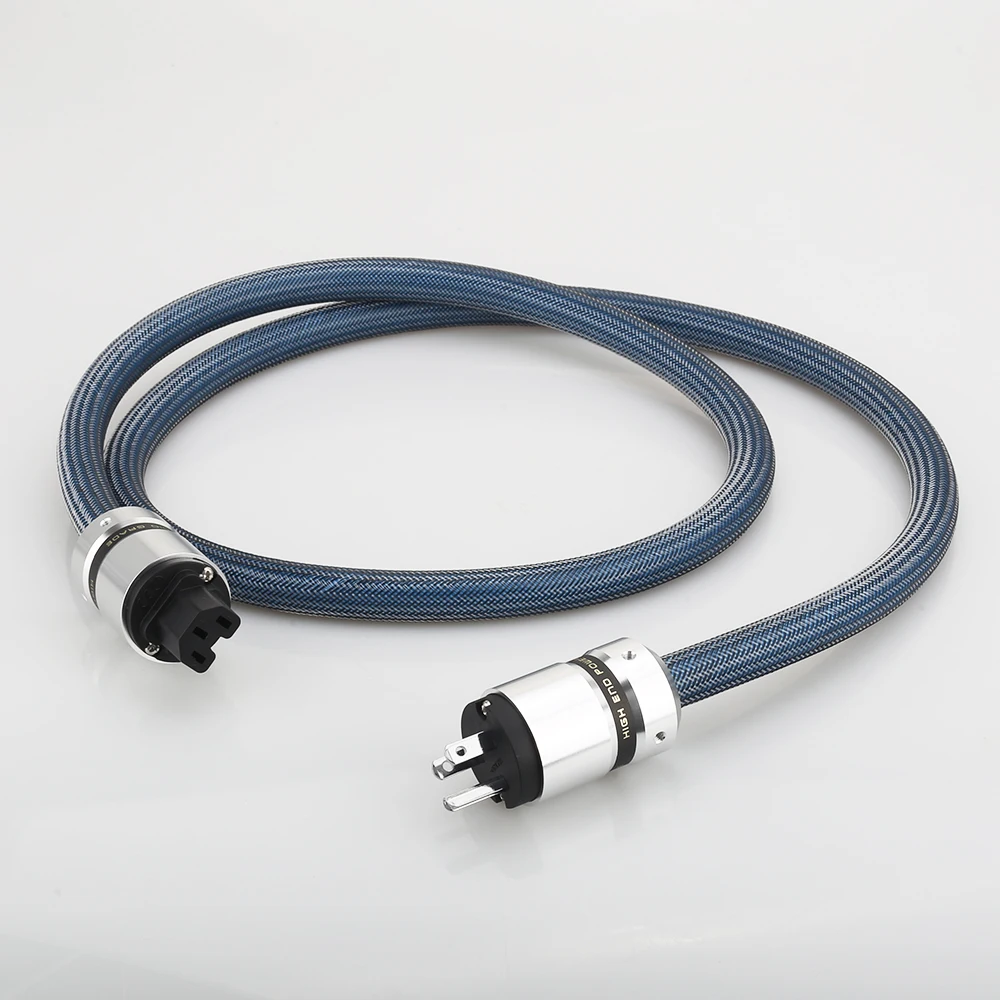 Audiocrast P112+dw15 Silver Plated Hifi Audio Power Cable Audiophile