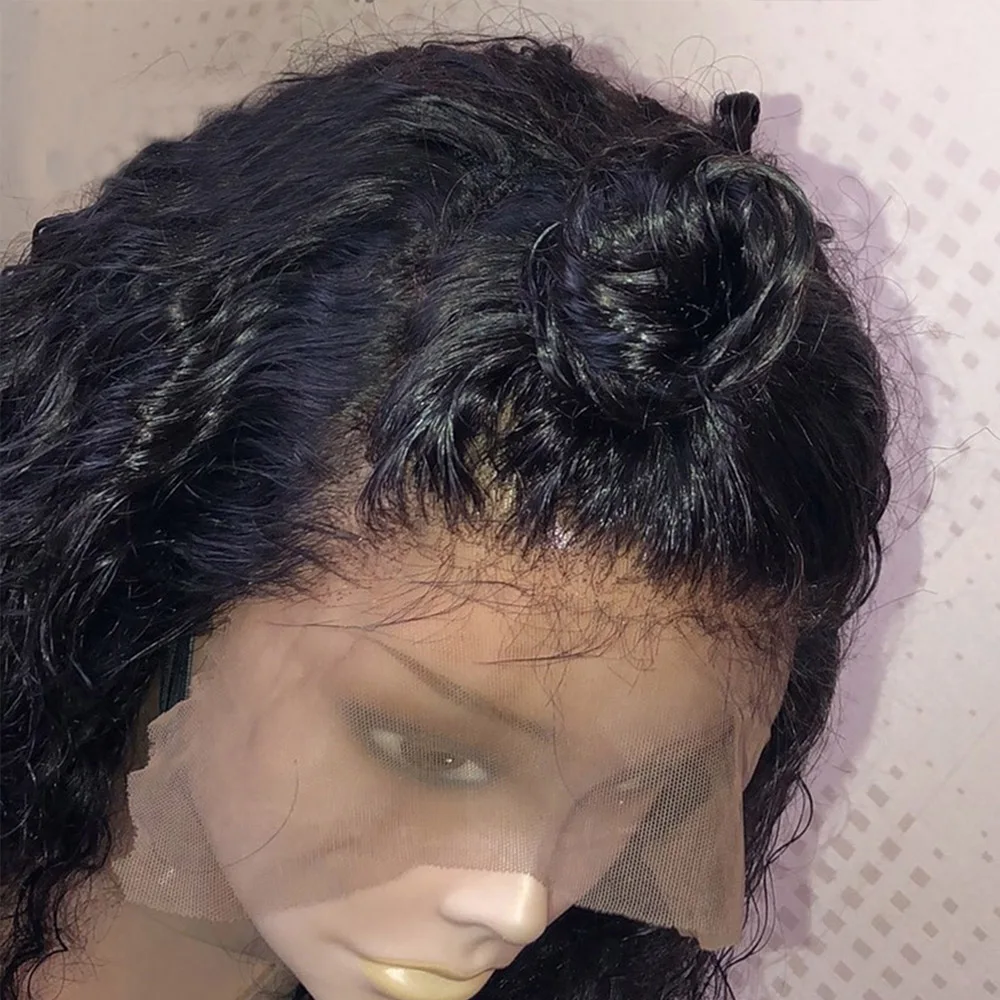 Eversilky 13x6 парики на шнурках с волосами младенца предварительно сорвал Remy человеческих волос парики волна воды бразильский безклеевой натуральный волос