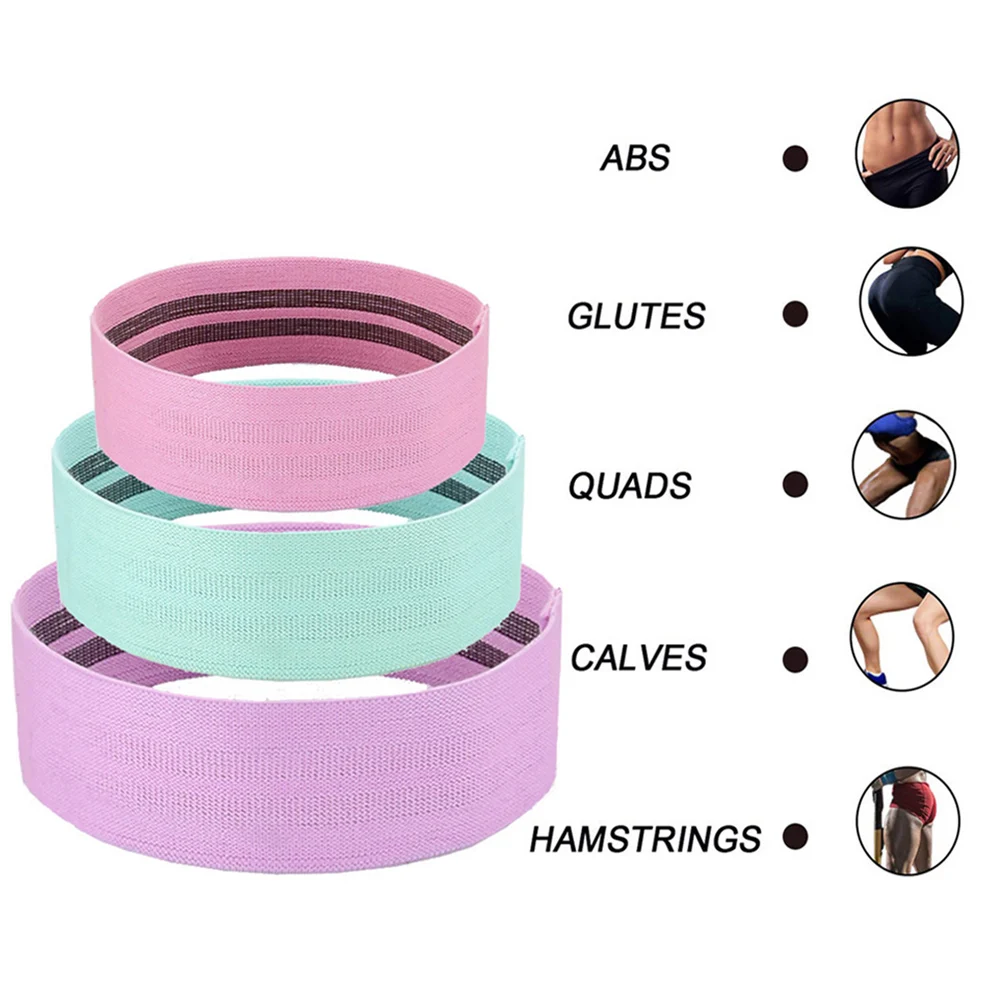 

3pcs Circle Hip Resistance Bands Training Expander Gym Yoga Pilates Leg Workout Elastic Bands Fitness Equipment Dropshipping