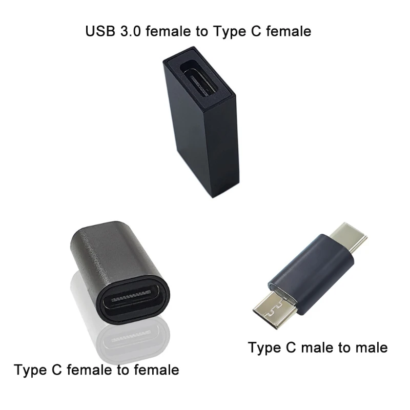 Type C Adapter Type C Female to Female USB C Male to Male USB 3.0 Type Converter Adapter