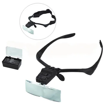 

Headband Lightweight Portable Led Battery Powered Watch Repair Multifunction Reading Home Adjustable Angle Magnifier