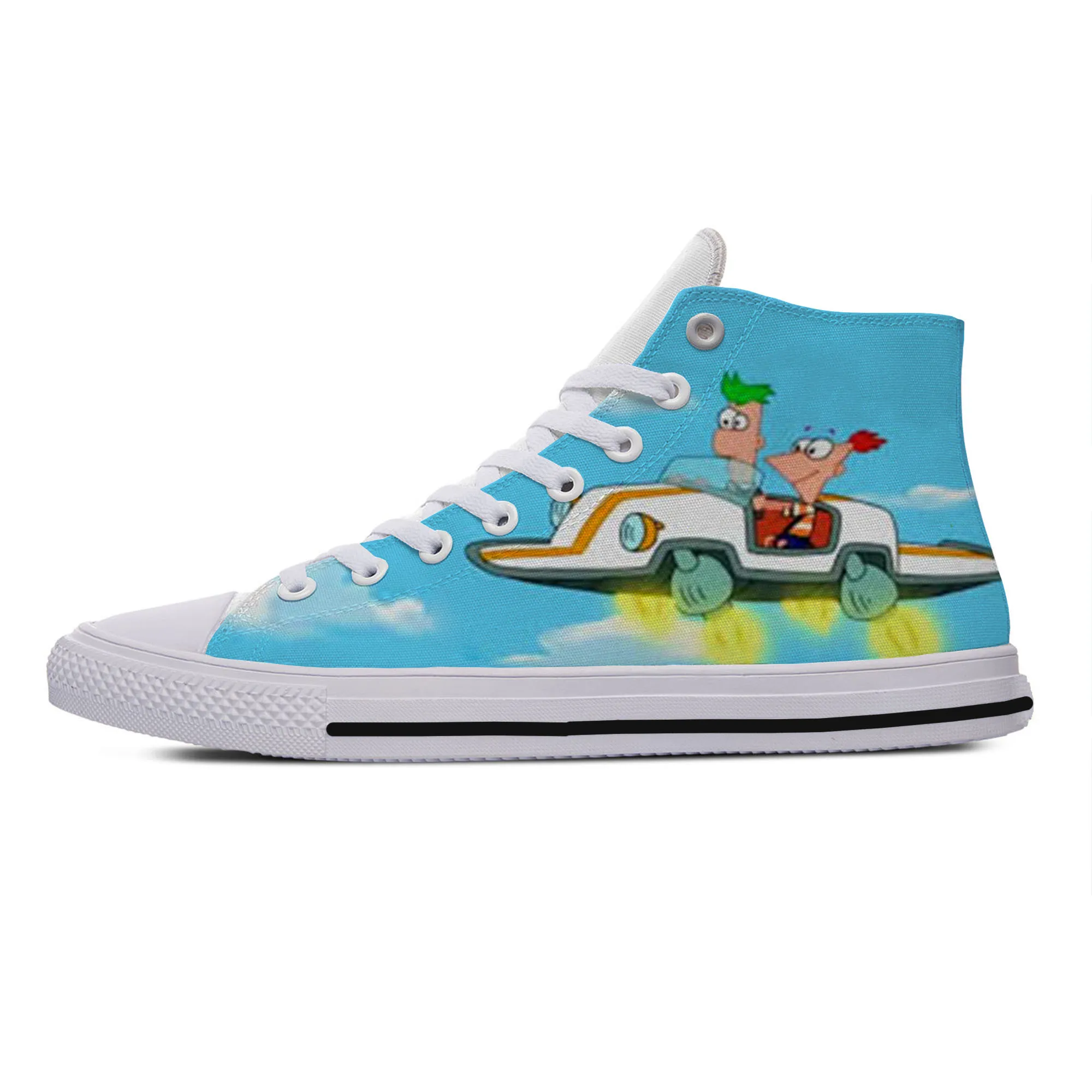 

2019 Hot Cool Fashion New Summer Sneakers Handiness Casual Shoes 3D Print Cartoon Funny For Men Women Phineas and Ferb