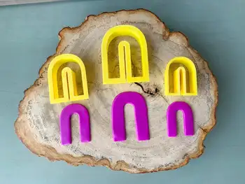 

U shaped Clay Cookie Cutter, Personalized Clay Earring Stamp,Chocolate Biscuit Mold,Craft Tools