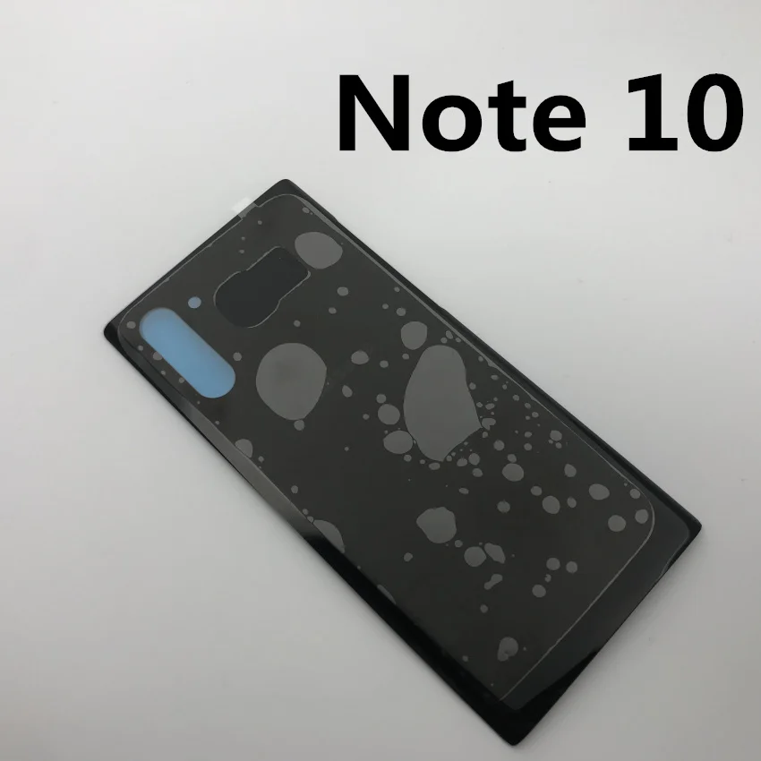 NOTE 10 black Оригинальное стекло для samsung Galaxy Note 10 N970 Note 10 plus N975 задняя крышка батарейного отсека задняя крышка Корпус Замена чехол - Цвет: NOTE 10 black