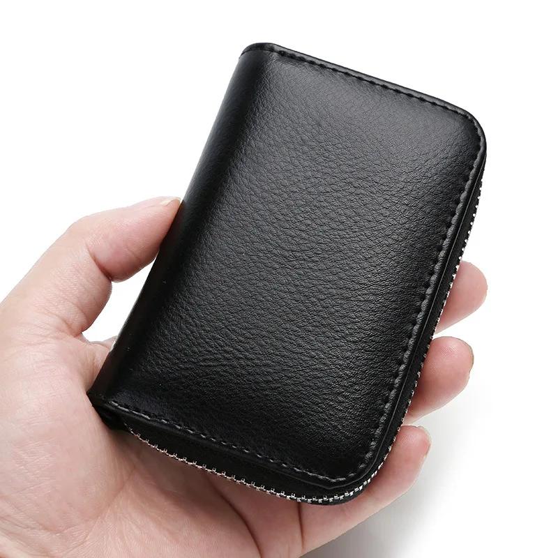 

RFID Organ Wallet Women's Men Leather Card Holder Korean-style Multi-functional Purse Card Holder