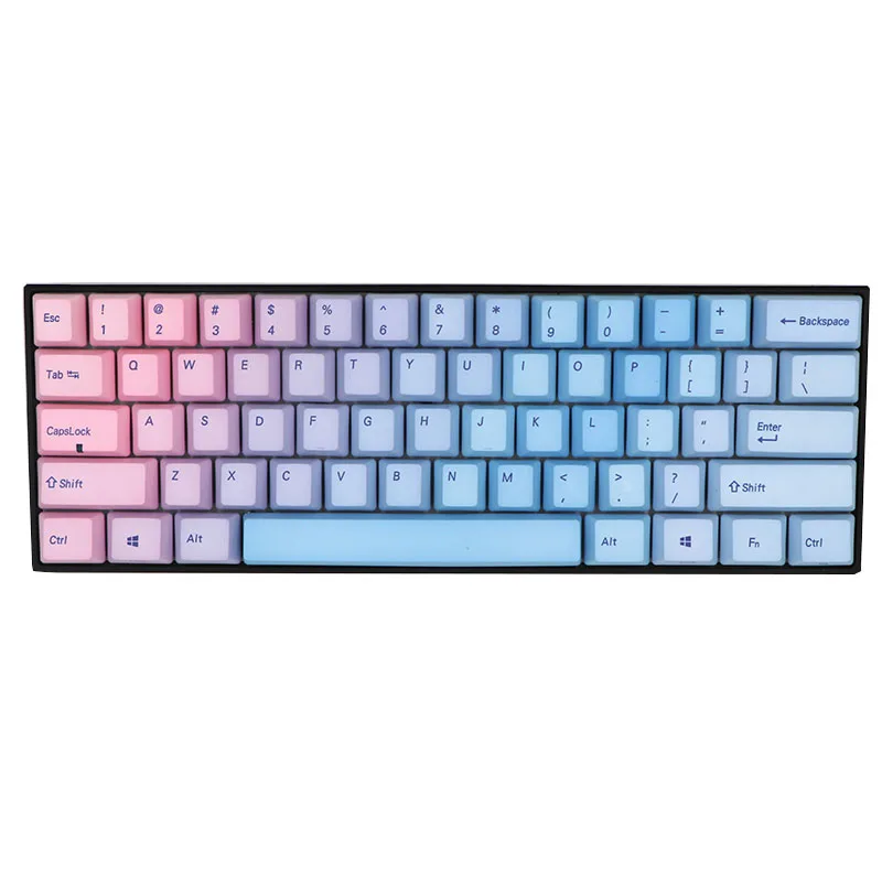 Keypro Blue enchantress цветная Сублимация PBT пропитанная механическая клавиатура