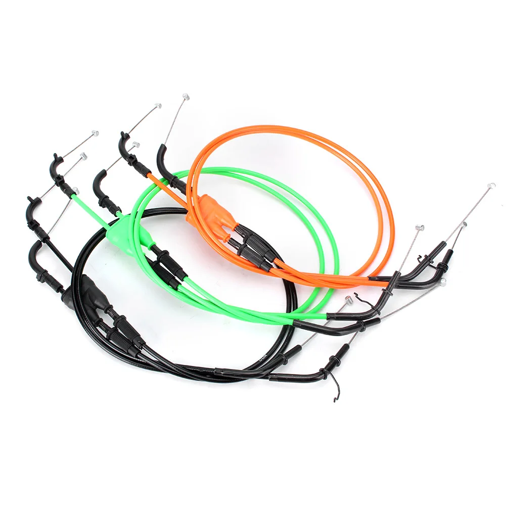 ZX6R 07 08 Motorcycle Throttle Cables Accelerator Wire Line 2Pcs For