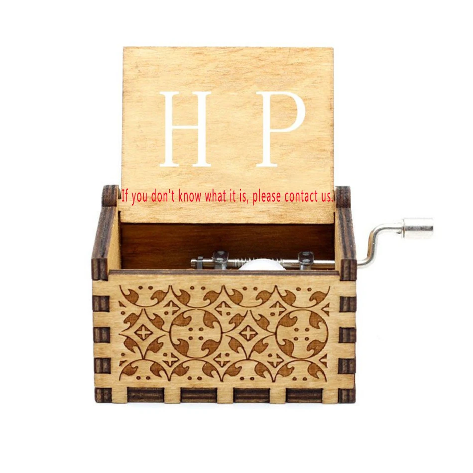 H.P Деревянная Игра престолов музыкальная шкатулка 50 шт. DHL вы мой солнце Звездные войны Луна река рождественские новогодние подарки на день рождения - Цвет: H.P